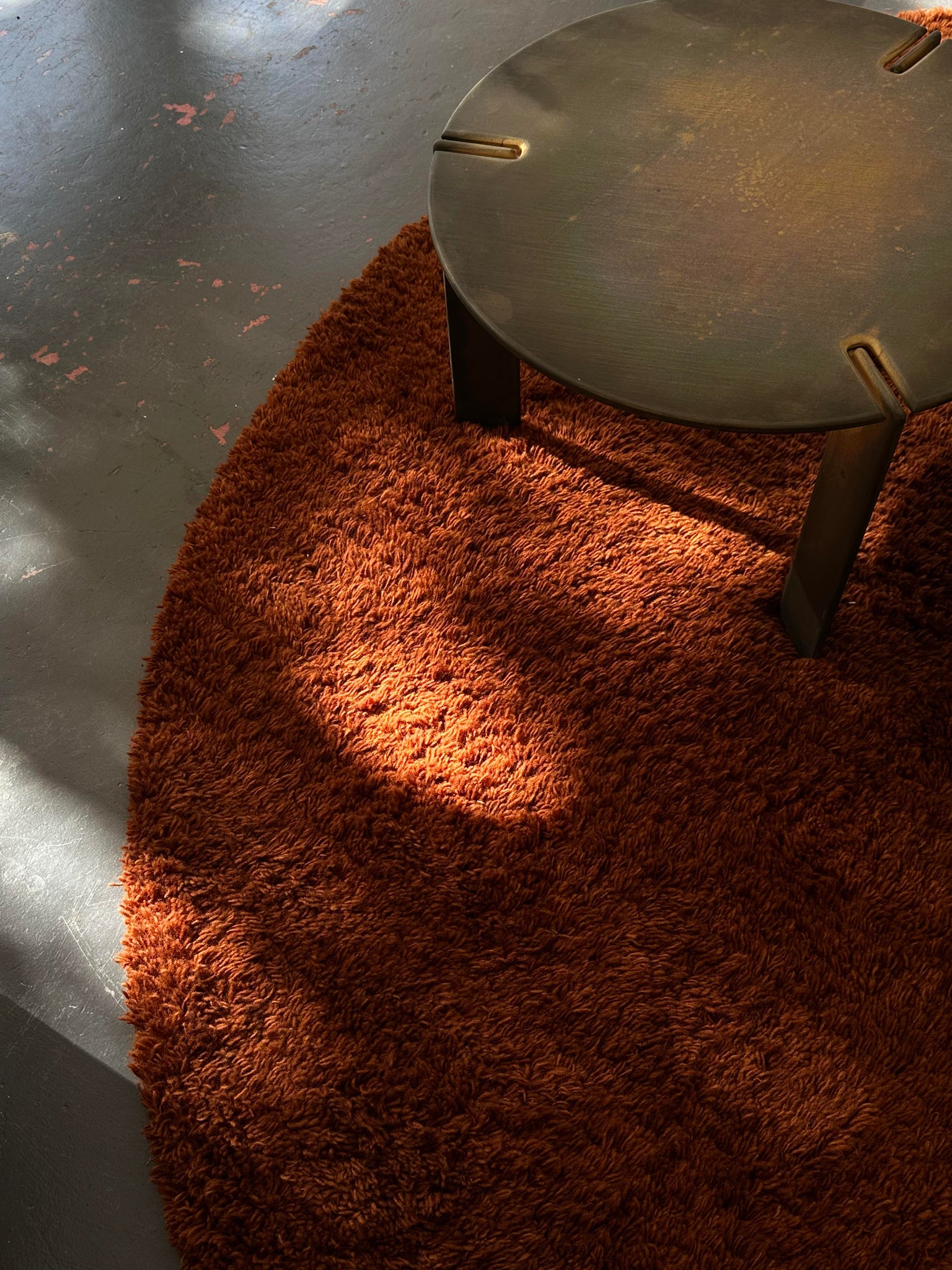 BEHRUZ | Autumn Leaves Round Wool Rug